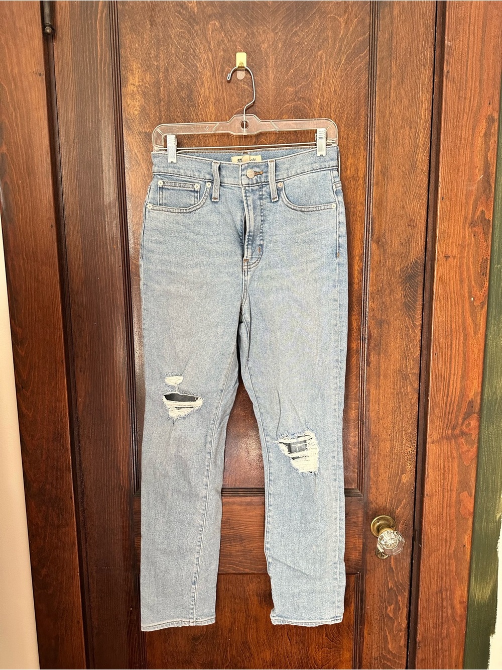 Madewell Light Blue Distressed High-Rise Women’s Jeans